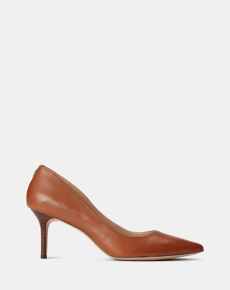 Tacones Ralph Lauren Lanette Leather Pump Mujer Azules | AEUZITS-54 - vista 1