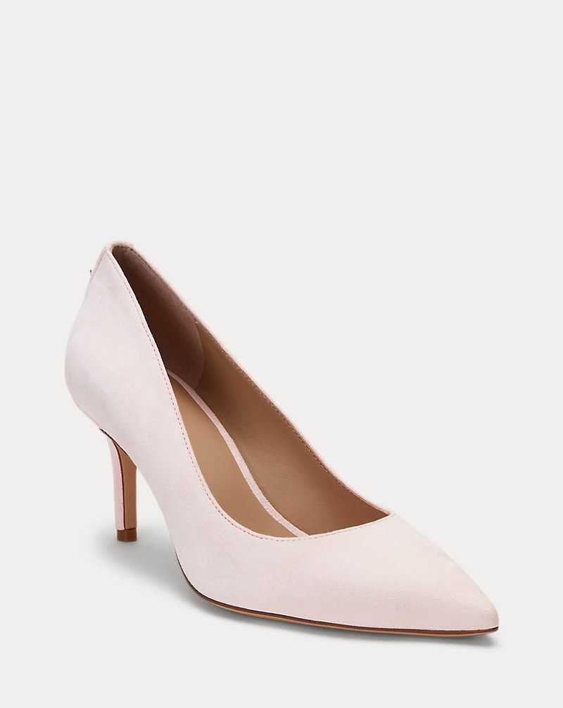 Tacones Ralph Lauren Lanette Suede Pump Mujer Rosas | KLCYNIM-85 - vista 2