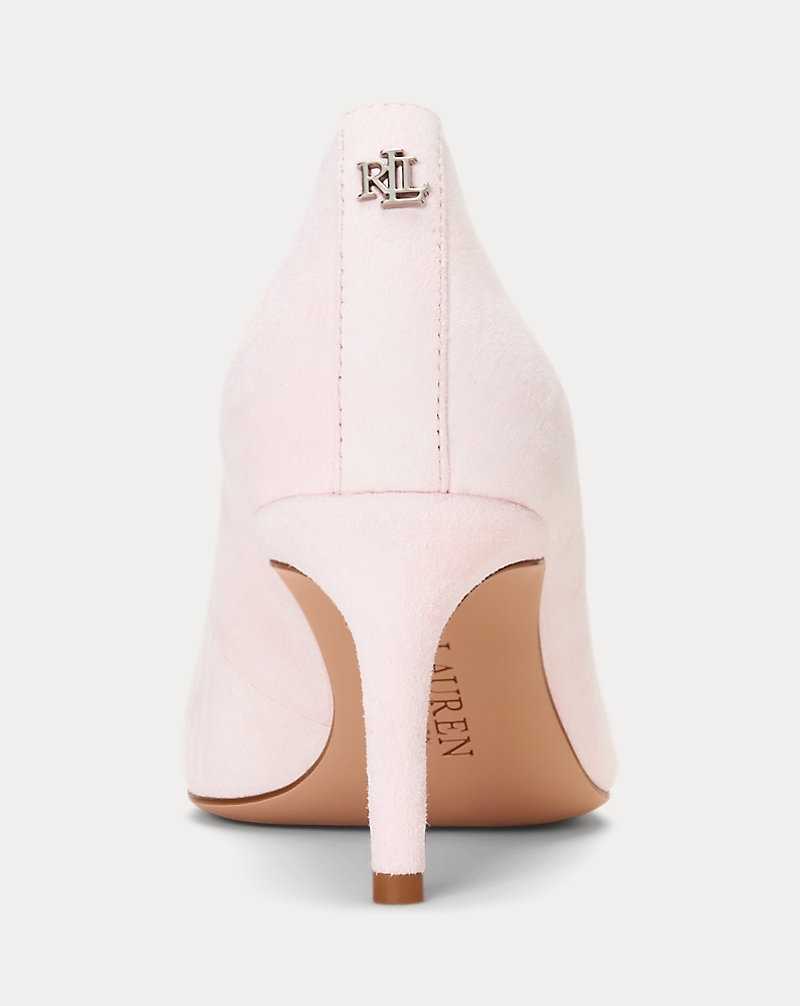 Tacones Ralph Lauren Lanette Suede Pump Mujer Rosas | KLCYNIM-85 - vista 3