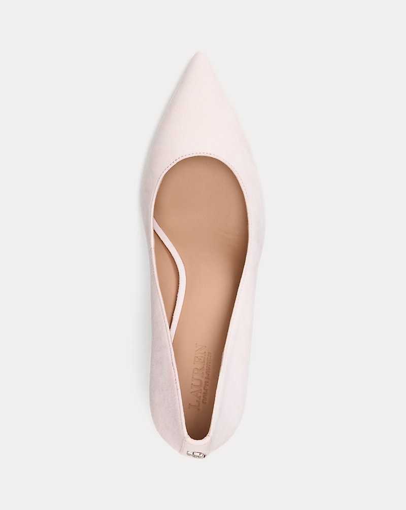 Tacones Ralph Lauren Lanette Suede Pump Mujer Rosas | KLCYNIM-85 - vista 4