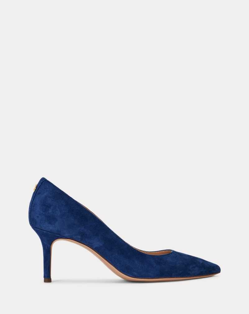 Tacones Ralph Lauren Suede Pump Mujer Azules | KHYNOLR-52 - vista 1