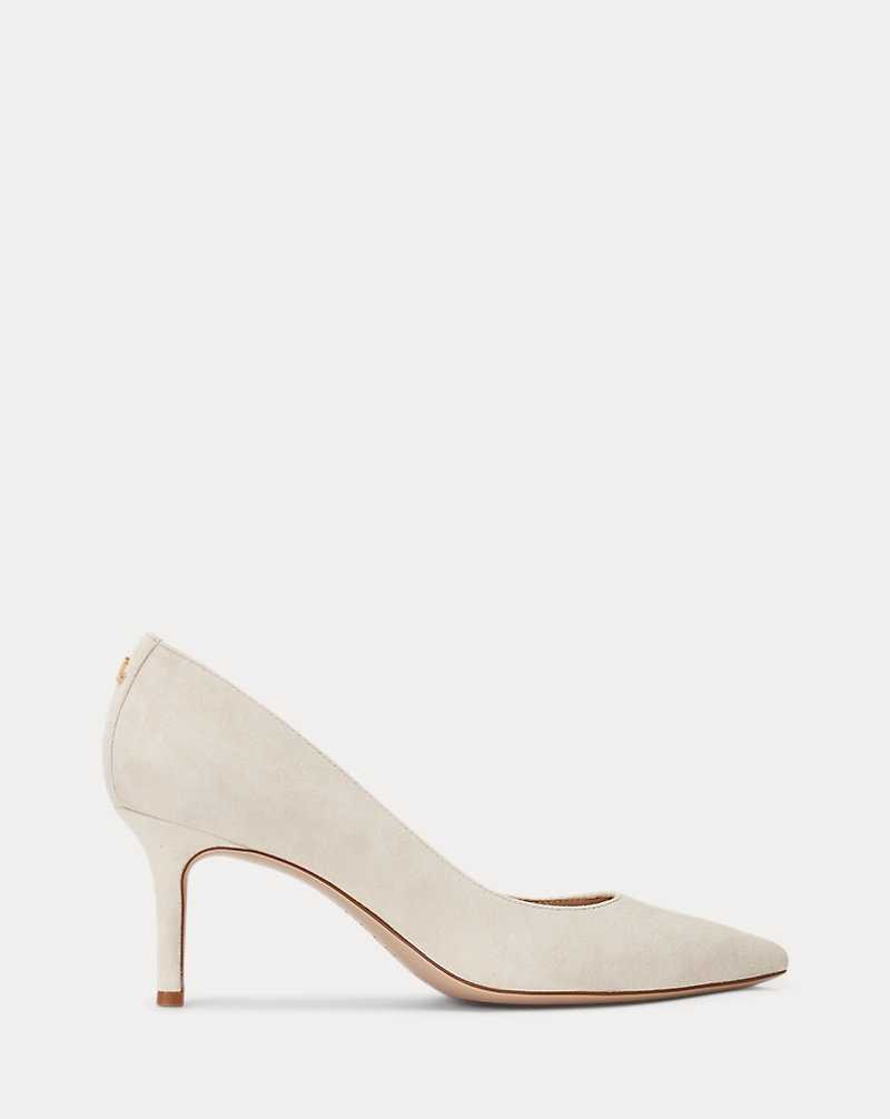 Tacones Ralph Lauren Suede Pump Mujer Explorer Sand | PUYWALS-26 - vista 1