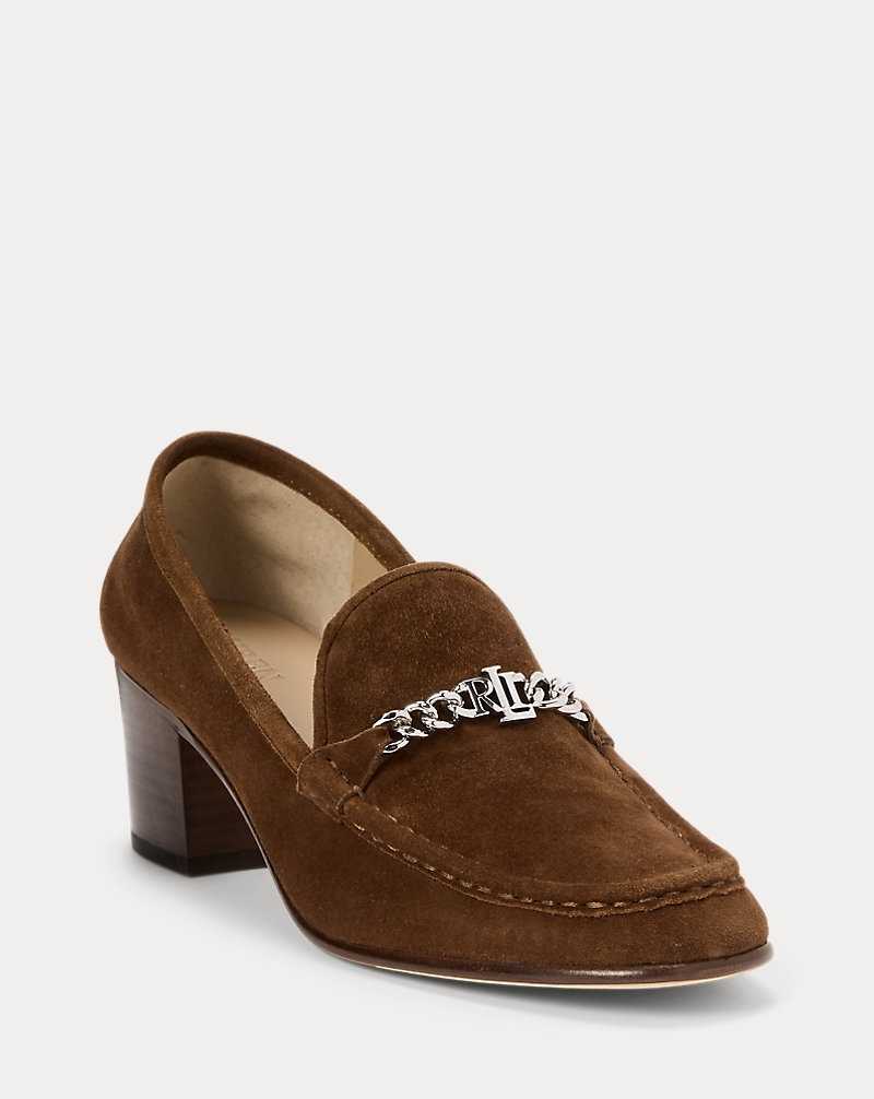 Tacones Ralph Lauren Winslet Suede Pump Mujer Tobacco | WRZTUKV-48 - vista 2