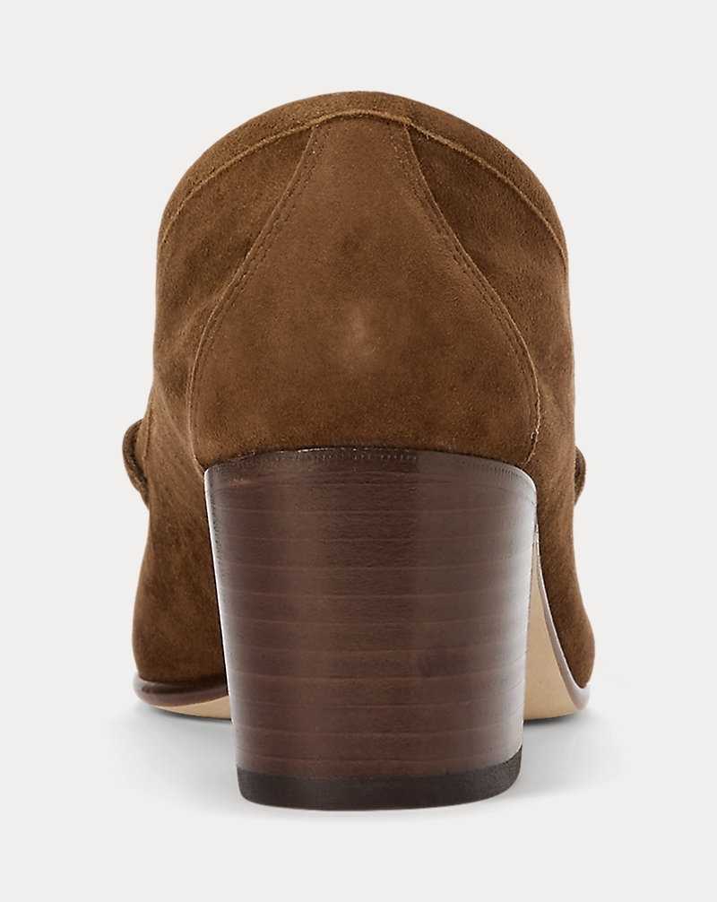 Tacones Ralph Lauren Winslet Suede Pump Mujer Tobacco | WRZTUKV-48 - vista 3