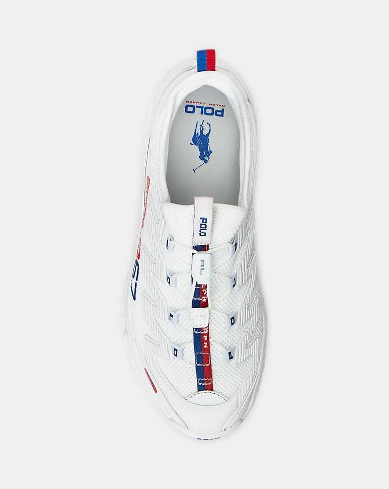 Tenis Ralph Lauren Adventure 300LT Hombre Blancos | AZUGIWX-56 - vista 4