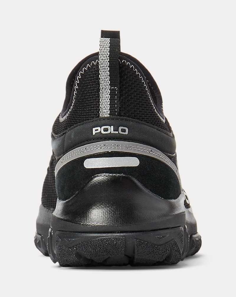 Tenis Ralph Lauren Adventure 300LT Hombre Black/Black | HZSQBUX-34 - vista 3