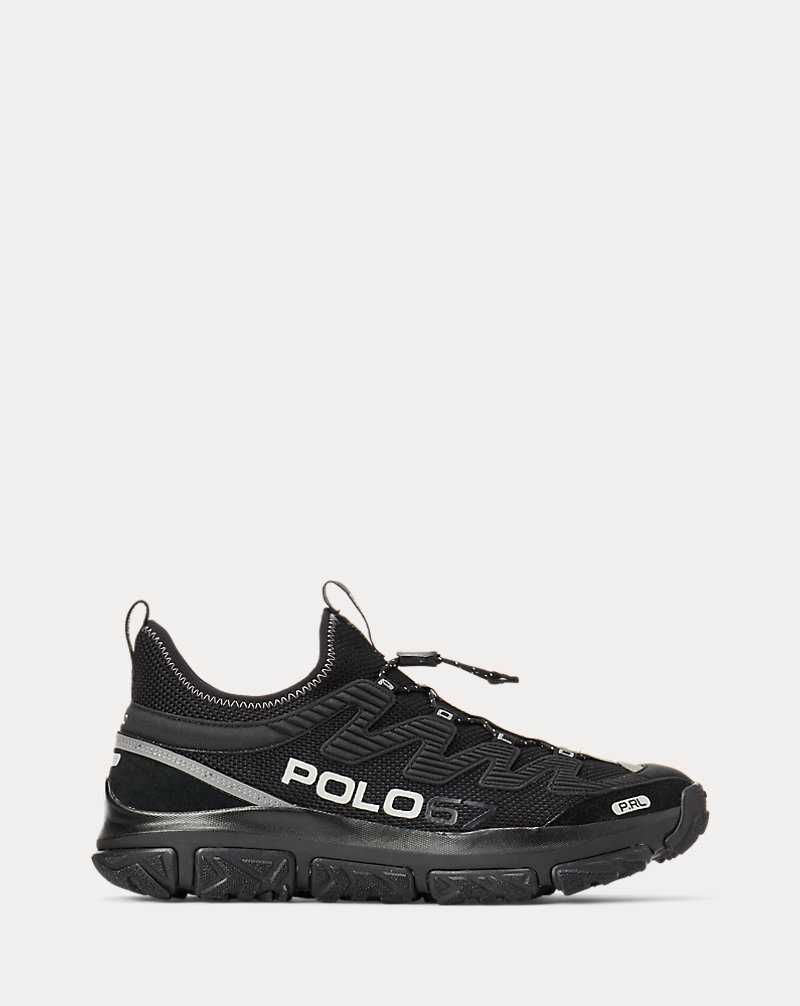 Tenis Ralph Lauren Adventure 300LT Hombre Black/Black | HZSQBUX-34 - vista 1