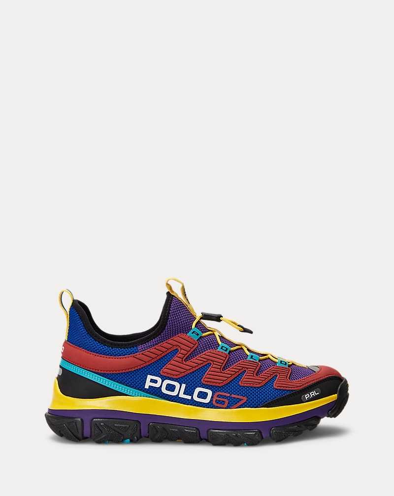 Tenis Ralph Lauren Adventure 300LT Hombre Morados | BWCKMHP-97 - vista 1