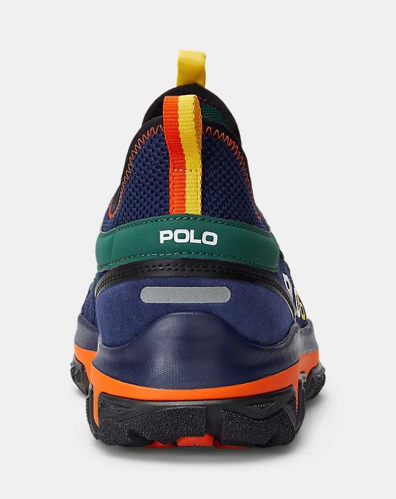 Tenis Ralph Lauren Adventure 300LT Hombre Navy/green/orange | BFWYIDZ-73 - vista 3
