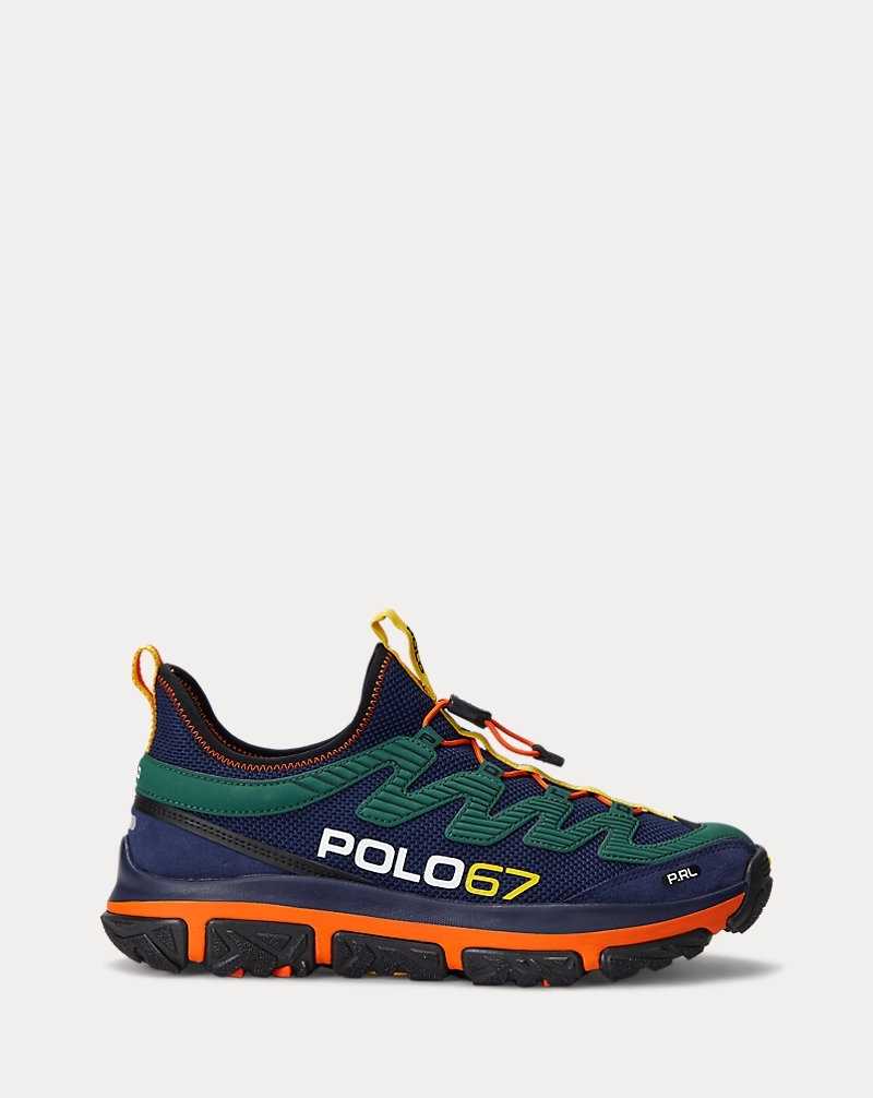 Tenis Ralph Lauren Adventure 300LT Hombre Navy/green/orange | BFWYIDZ-73 - vista 1