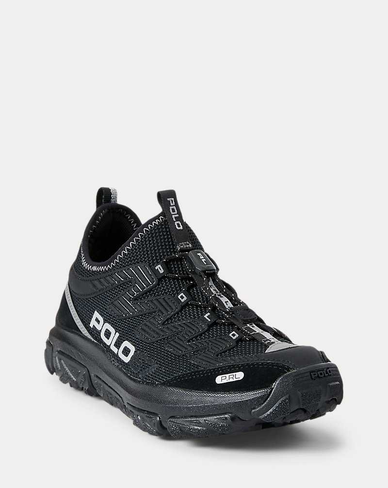 Tenis Ralph Lauren Adventure 300LT Mujer Black/Black | BDONKQW-35 - vista 2