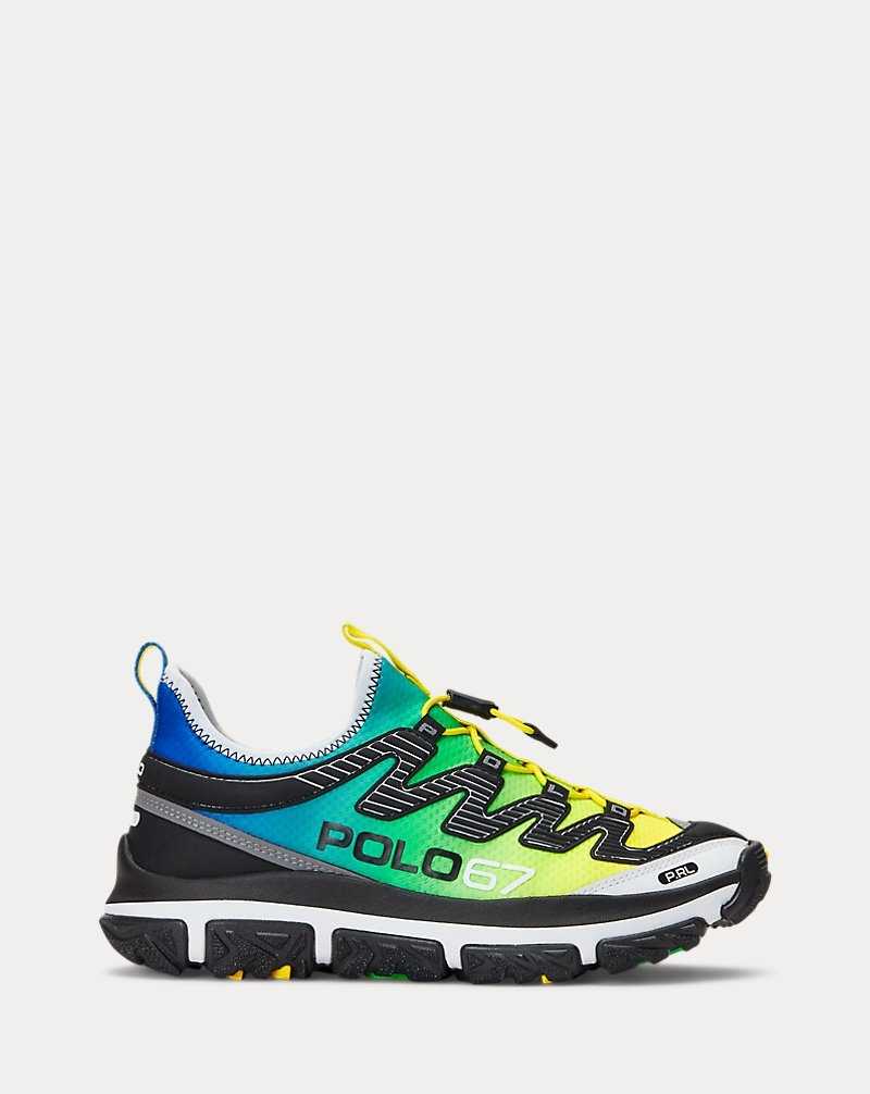 Tenis Ralph Lauren Adventure 300LT Mujer Green/yellow Gradiant | PIANEDS-82 - vista 1