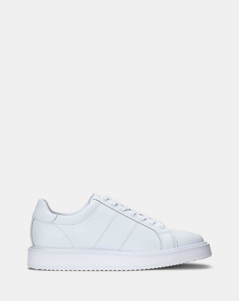 Tenis Ralph Lauren Angeline IV Action Leather Mujer Blancos | BDXZATP-76 - vista 1
