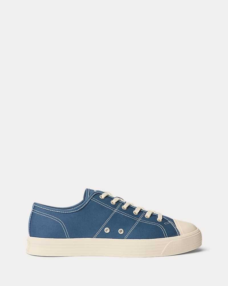 Tenis Ralph Lauren Ayers Canvas Low-Top Hombre Azules | OJAPBZK-91 - vista 1