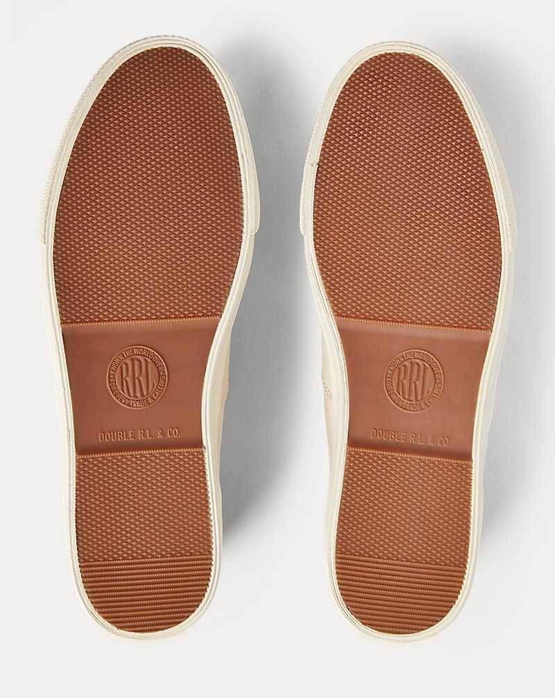 Tenis Ralph Lauren Canvas Hombre Greige | THCYPVN-29 - vista 4