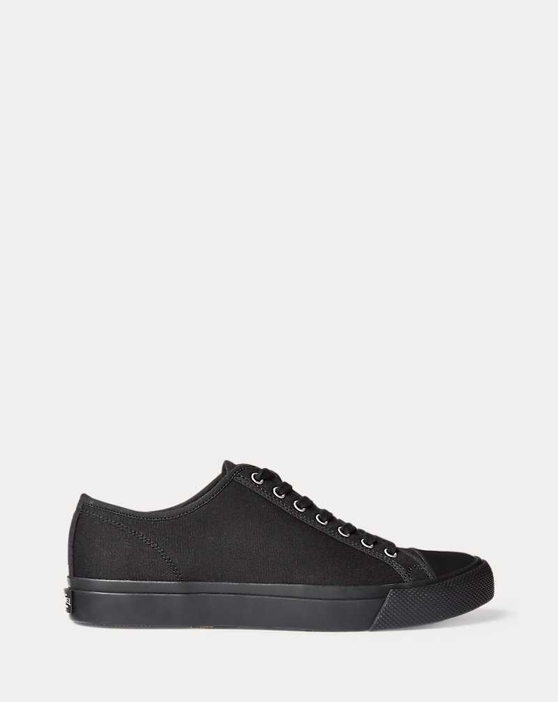 Tenis Ralph Lauren Canvas Hombre Negros | HQRUBVM-74 - vista 1