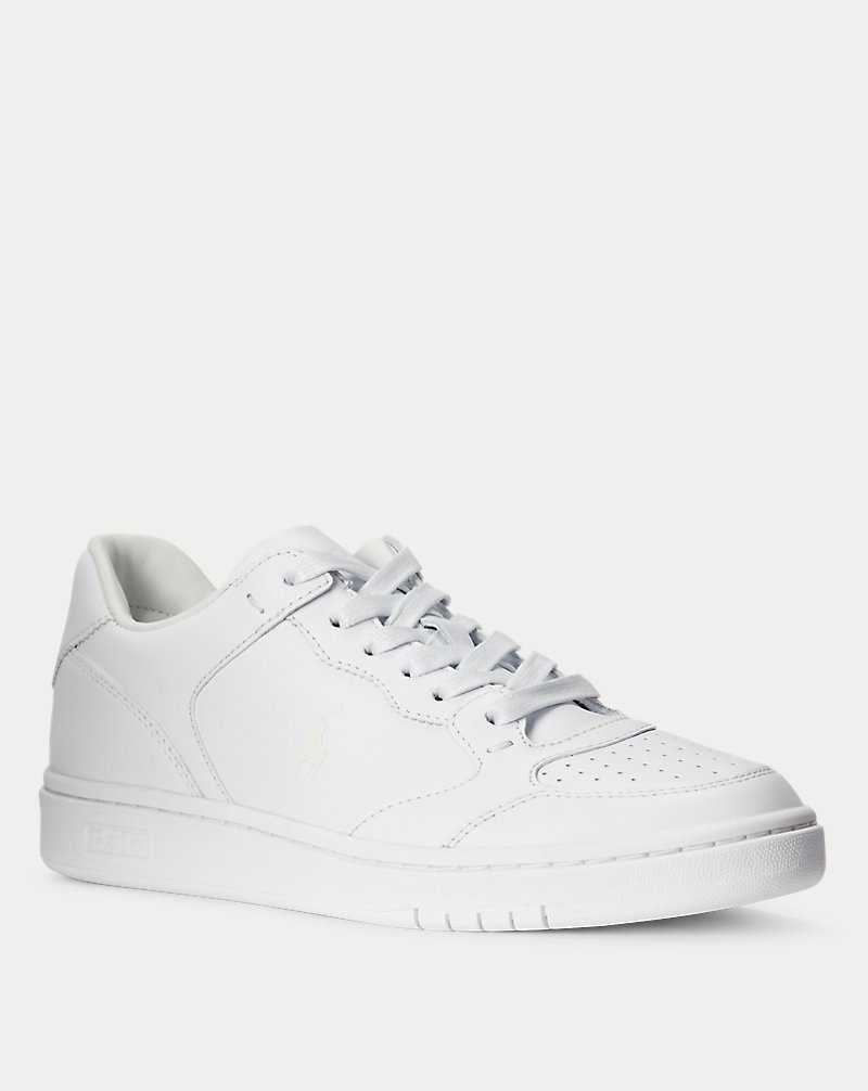 Tenis Ralph Lauren Court Leather Mujer White/White | YIWEJBH-51 - vista 2