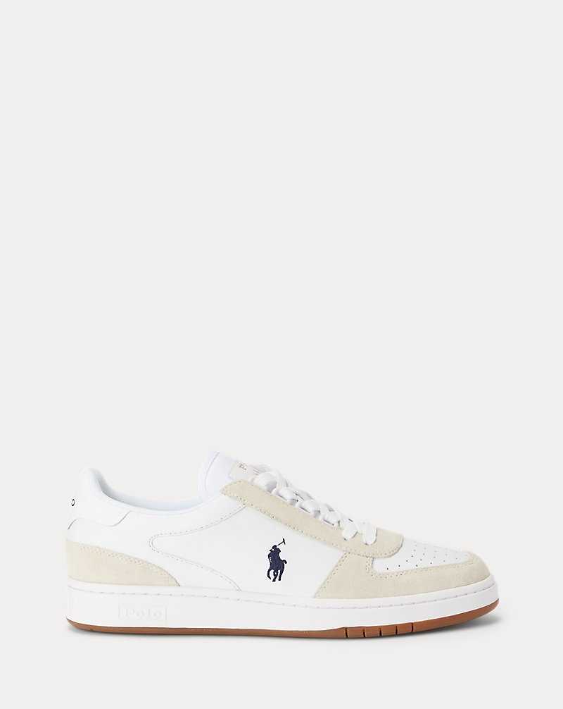 Tenis Ralph Lauren Court Leather-Suede Hombre Azul Marino | LSAYGTU-18 - vista 1