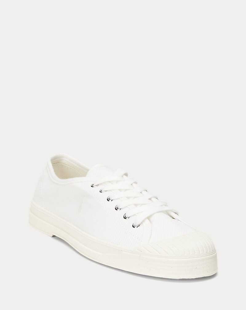 Tenis Ralph Lauren Essence 100 Canvas Cap-Toe Mujer Blancos | ZHICVMJ-36 - vista 2