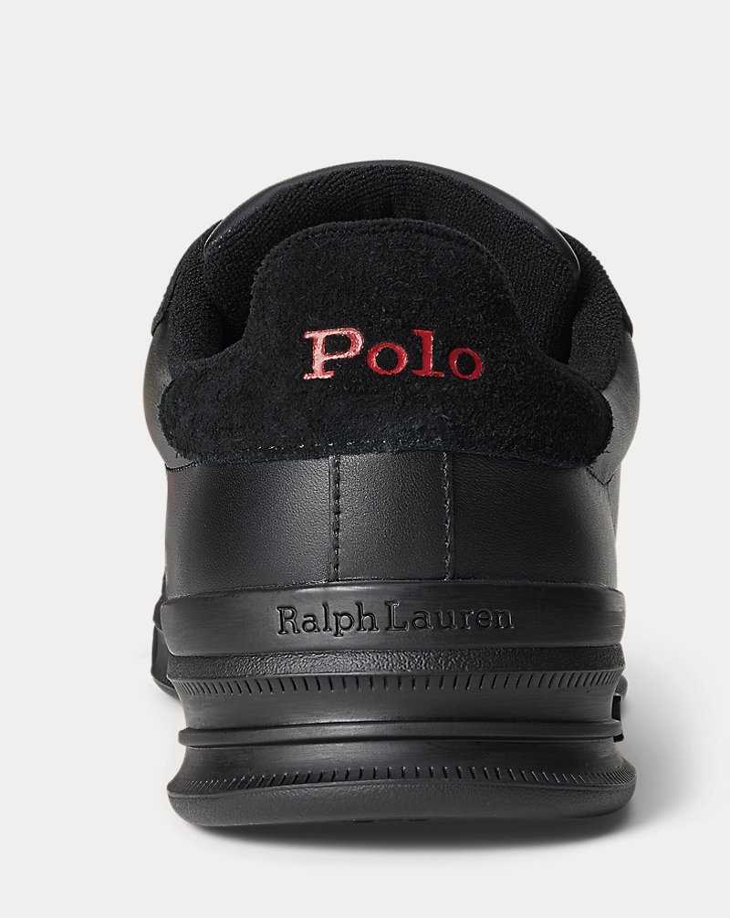 Tenis Ralph Lauren Heritage Court II Hombre Black/red Pp | SOYAPVE-53 - vista 3