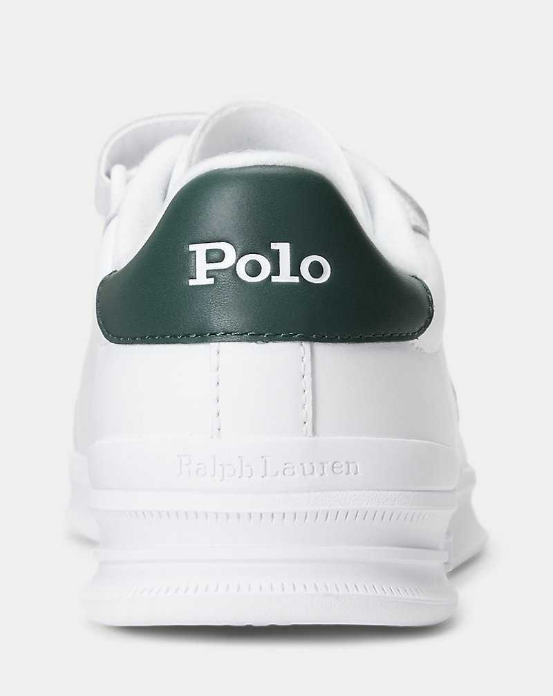 Tenis Ralph Lauren Heritage Court II Leather Hombre White/Forest | SYKTGMP-29 - vista 3