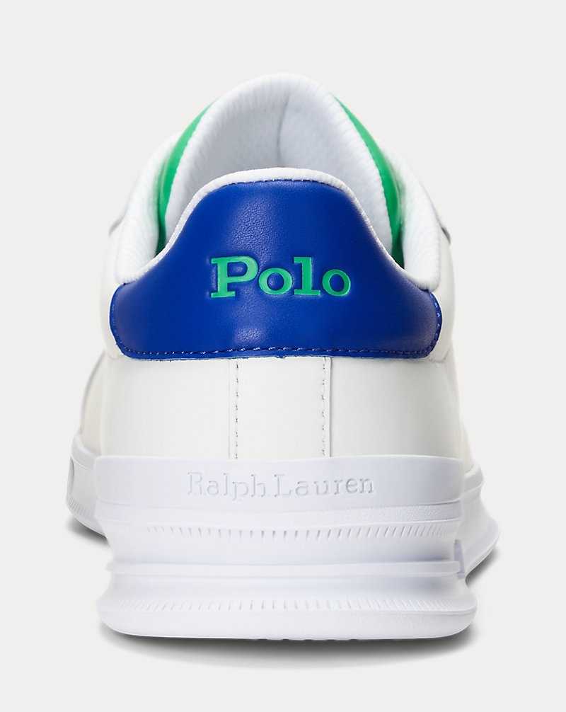 Tenis Ralph Lauren Heritage Court II Leather Hombre White/green/royal | VBFYEHJ-81 - vista 3