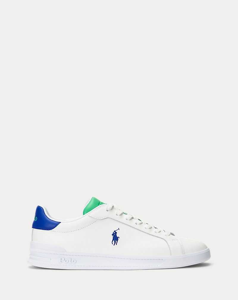 Tenis Ralph Lauren Heritage Court II Leather Hombre White/green/royal | VBFYEHJ-81 - vista 1