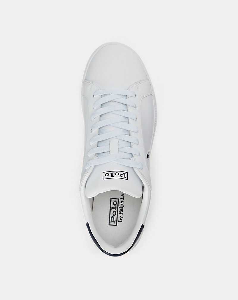 Tenis Ralph Lauren Heritage Court II Leather Hombre Azul Marino | YRODVXT-95 - vista 4