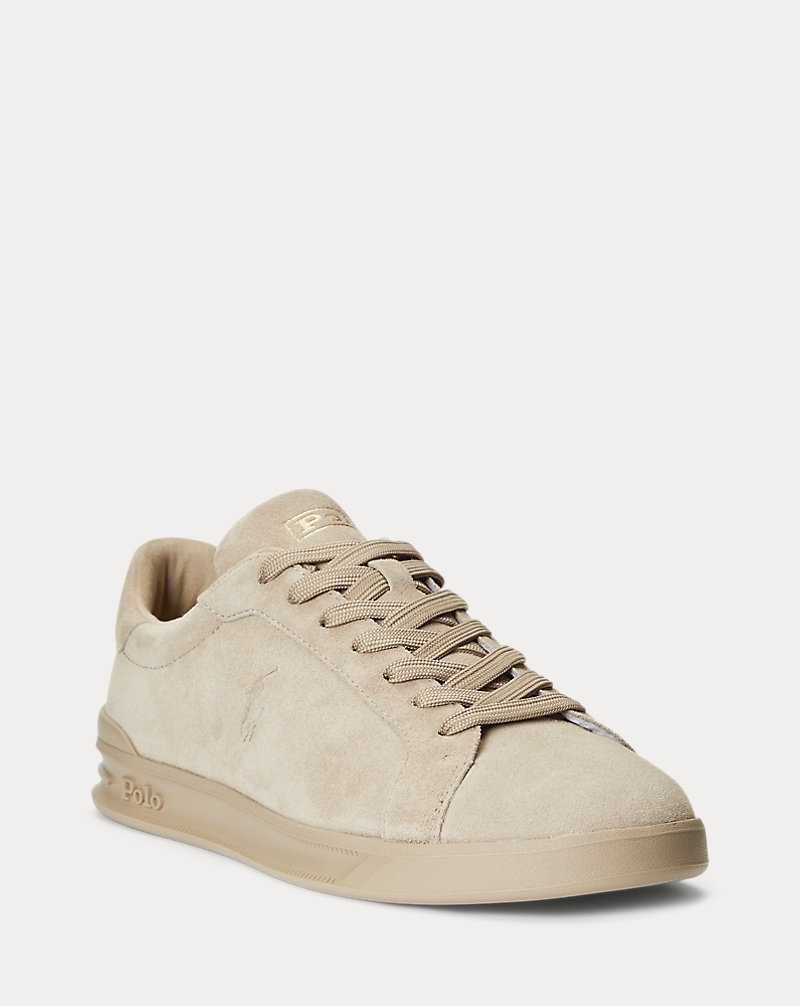 Tenis Ralph Lauren Heritage Court II Suede Hombre Milkshake | BCEYKDJ-09 - vista 2