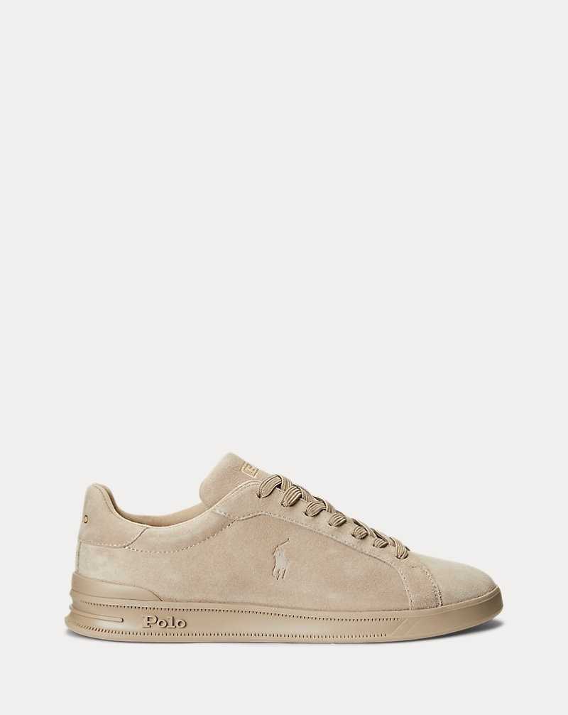 Tenis Ralph Lauren Heritage Court II Suede Hombre Milkshake | BCEYKDJ-09 - vista 1