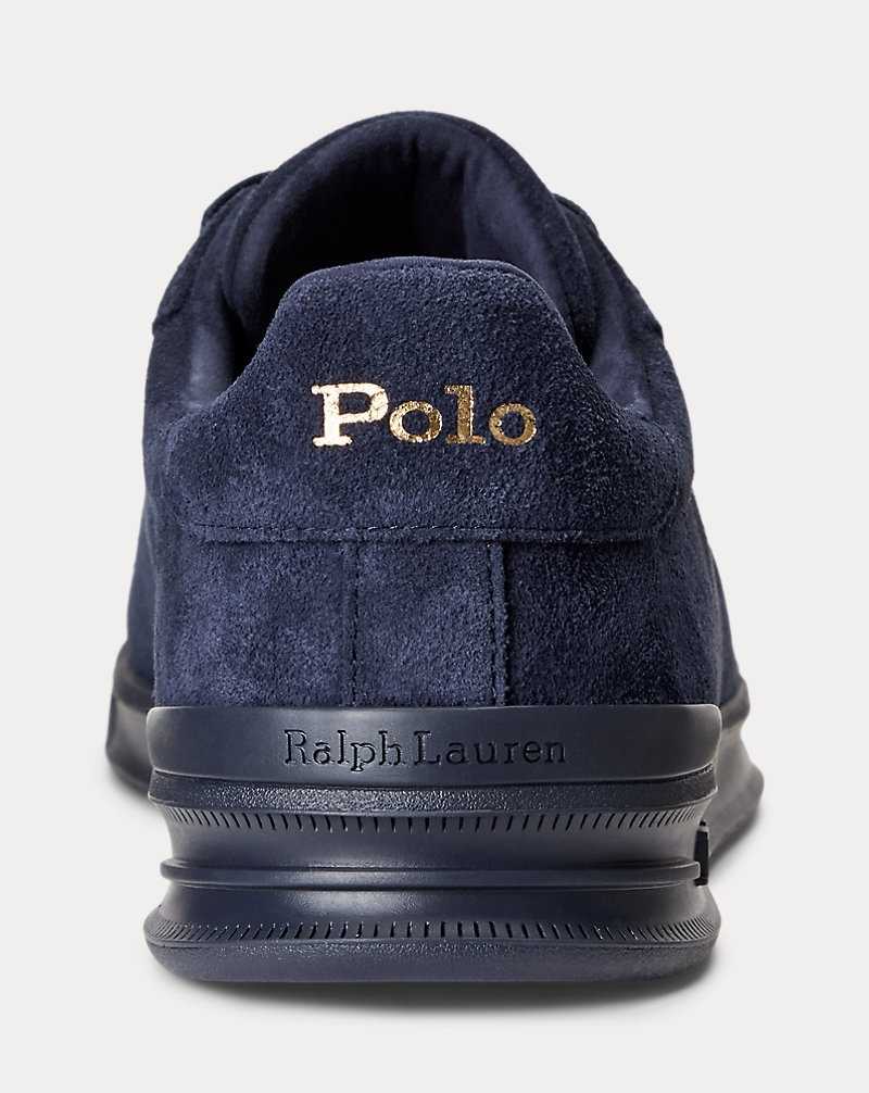 Tenis Ralph Lauren Heritage Court II Suede Hombre Azul Marino | PJAVRWO-24 - vista 3