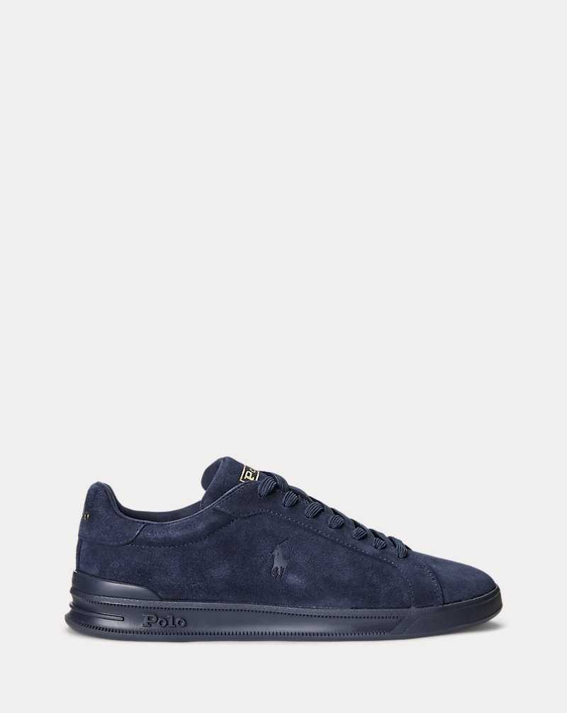 Tenis Ralph Lauren Heritage Court II Suede Hombre Azul Marino | PJAVRWO-24 - vista 1