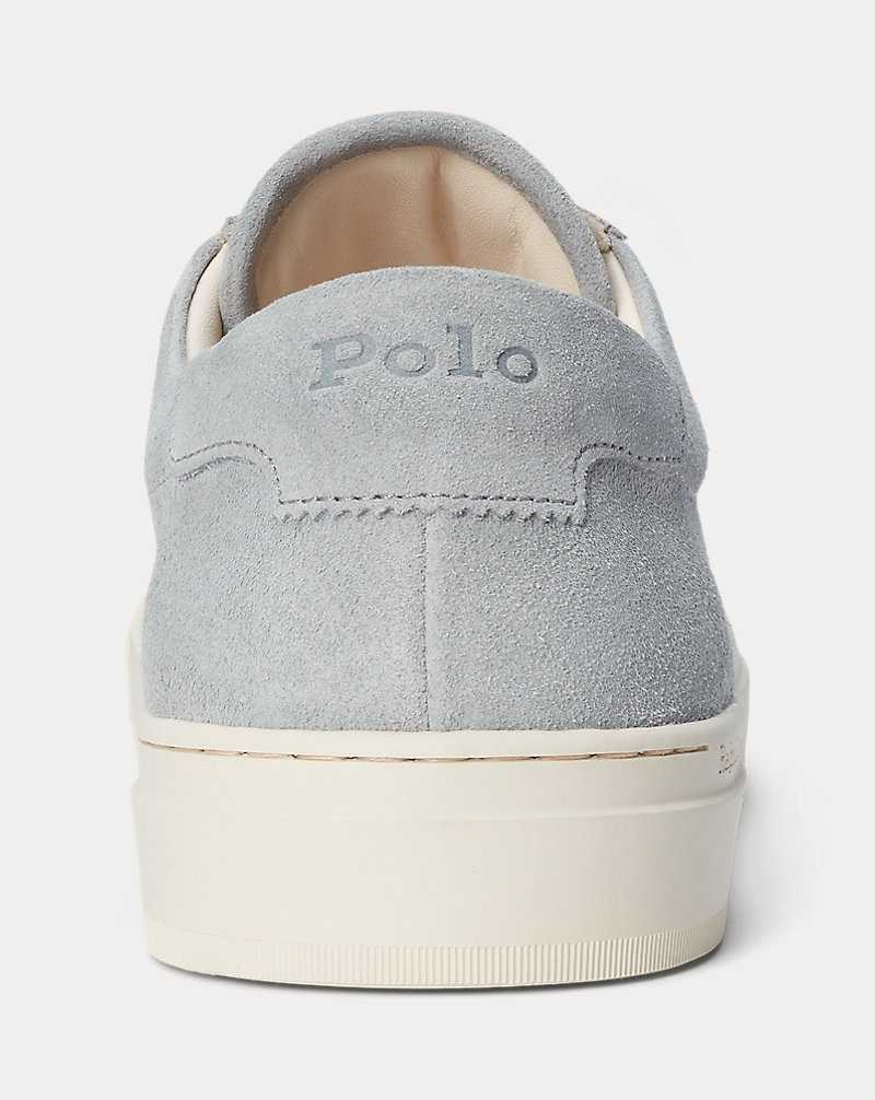 Tenis Ralph Lauren Jermain Suede Hombre Grises | NEBMGYT-40 - vista 3