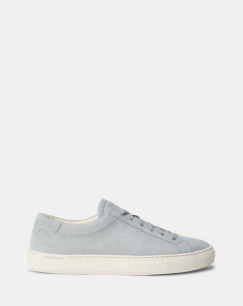 Tenis Ralph Lauren Jermain Suede Hombre Grises | NEBMGYT-40 - vista 1