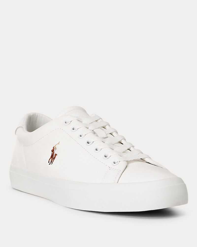 Tenis Ralph Lauren Longwood Leather Hombre Blancos | OKTPVLA-98 - vista 2