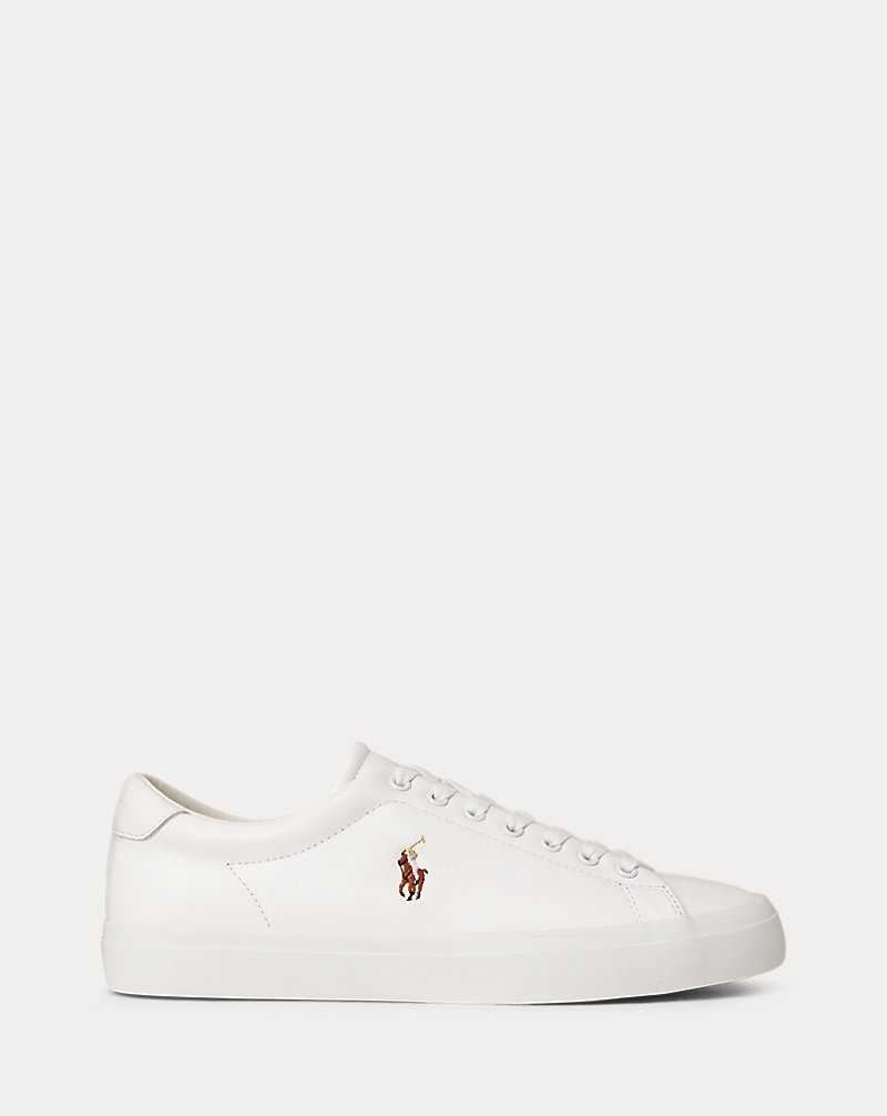 Tenis Ralph Lauren Longwood Leather Hombre Blancos | OKTPVLA-98 - vista 1