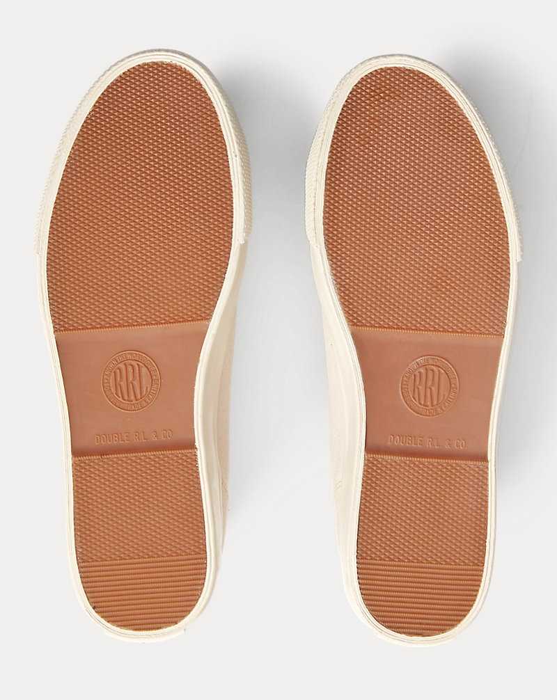 Tenis Ralph Lauren Mayport Canvas Hombre Greige | QZYLMBW-72 - vista 4