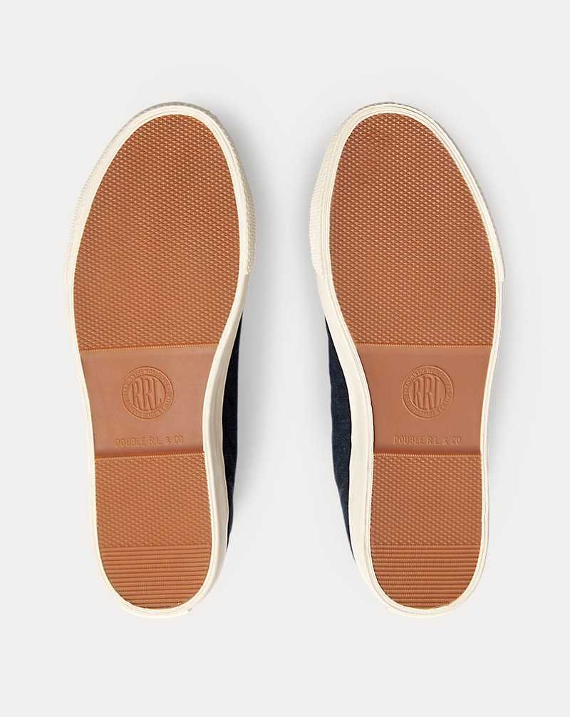 Tenis Ralph Lauren Mayport Indigo Canvas Hombre Azules | GNRVUPS-07 - vista 4