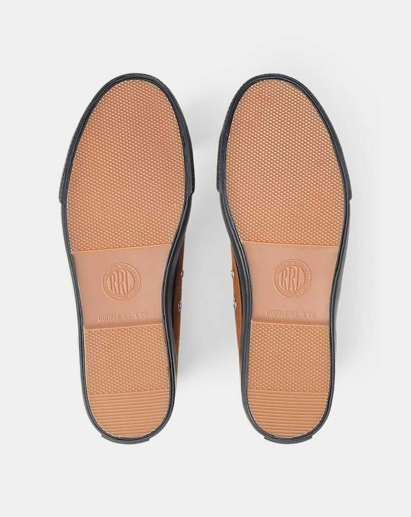 Tenis Ralph Lauren Mayport Suede Hombre Marrom | BUTMNKQ-38 - vista 4