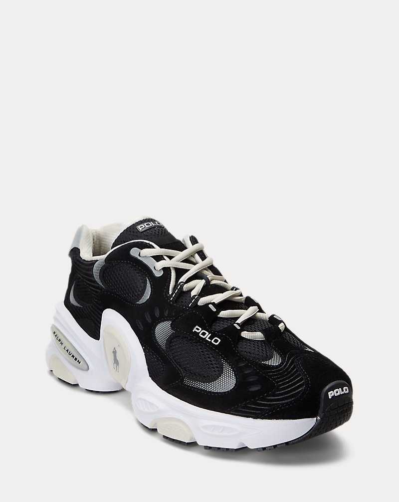 Tenis Ralph Lauren Modern 100 Hombre Black/White | UGEYTNP-52 - vista 2