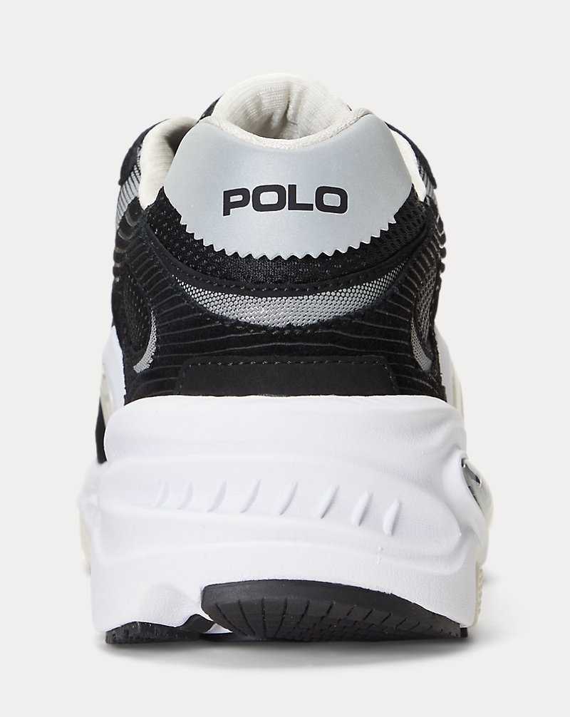 Tenis Ralph Lauren Modern 100 Hombre Black/White | UGEYTNP-52 - vista 3