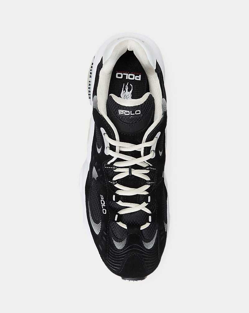 Tenis Ralph Lauren Modern 100 Hombre Black/White | UGEYTNP-52 - vista 4