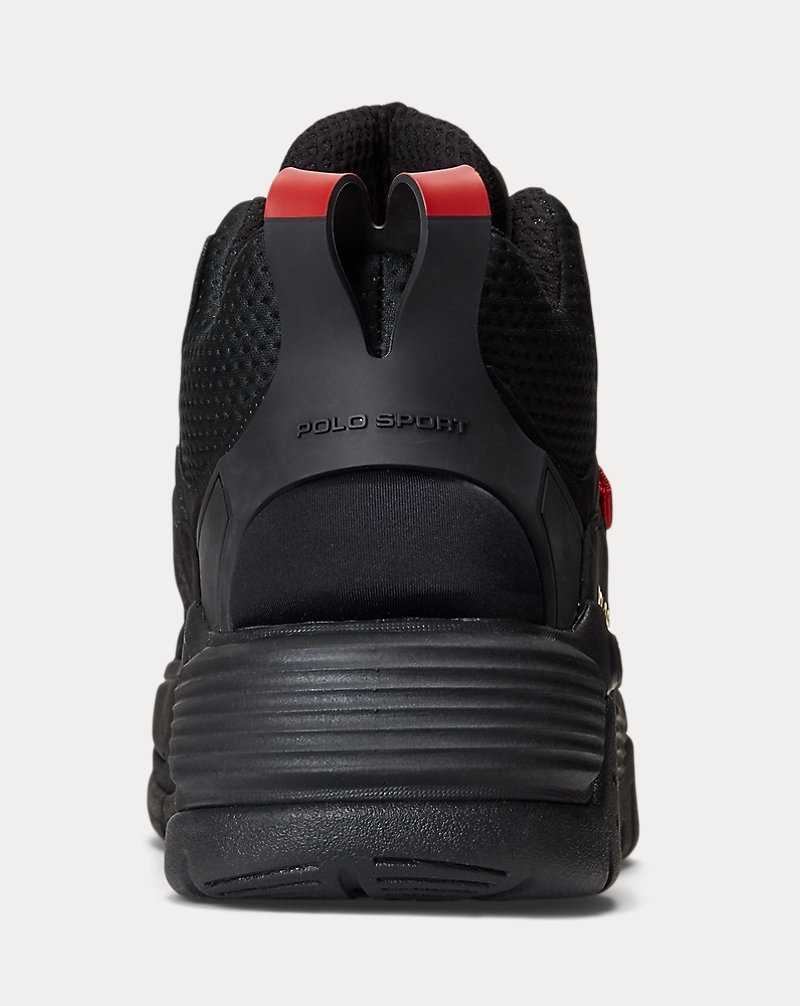 Tenis Ralph Lauren PS100 High-Top Hombre Amarillos | AGFEPXC-07 - vista 3