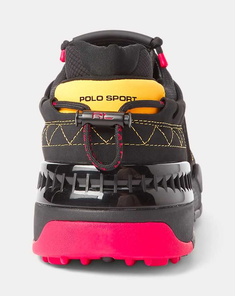 Tenis Ralph Lauren PS200 Hombre Black/Yellow | XISMAHW-76 - vista 3