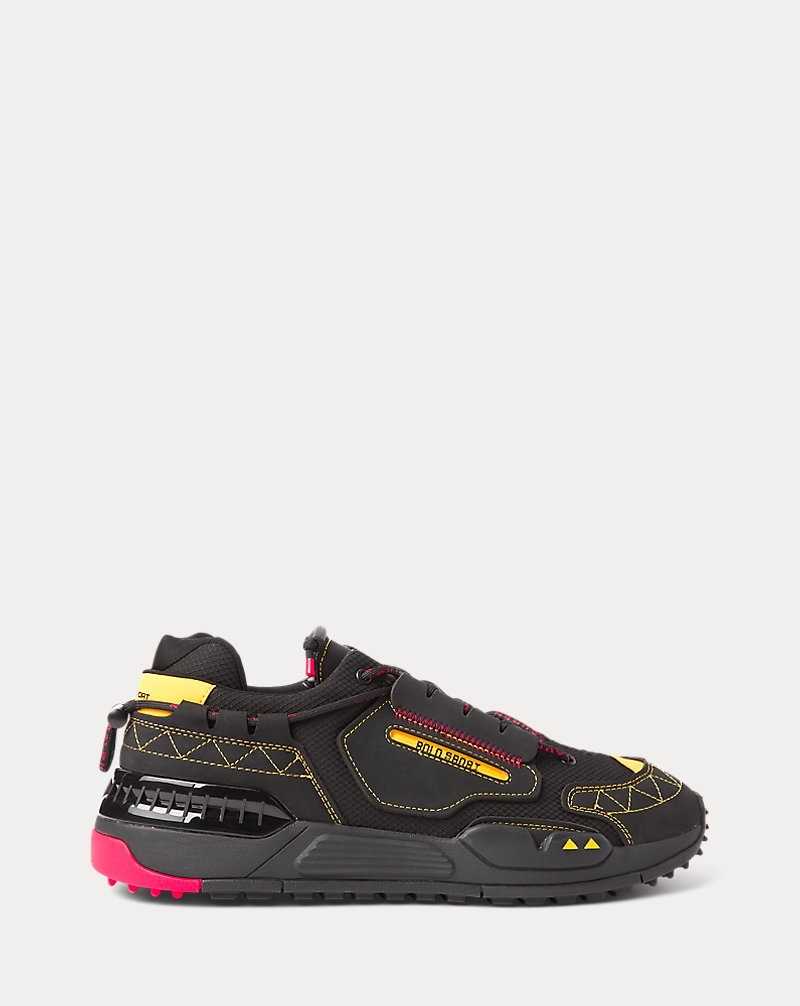 Tenis Ralph Lauren PS200 Hombre Black/Yellow | XISMAHW-76 - vista 1