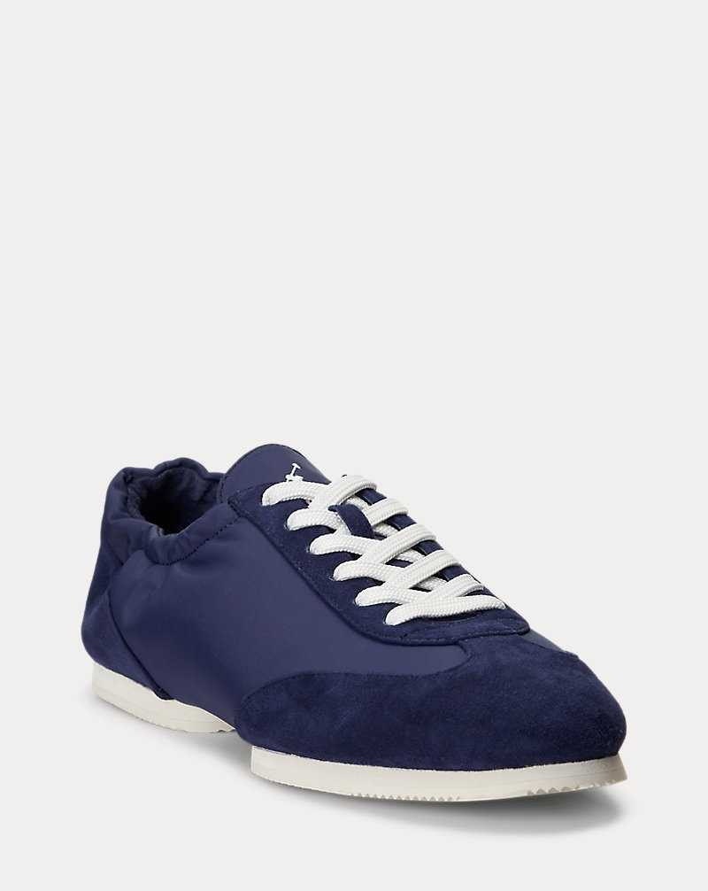 Tenis Ralph Lauren The Suede Pony Ballerina Mujer Azul Marino | EPNYRLK-87 - vista 2