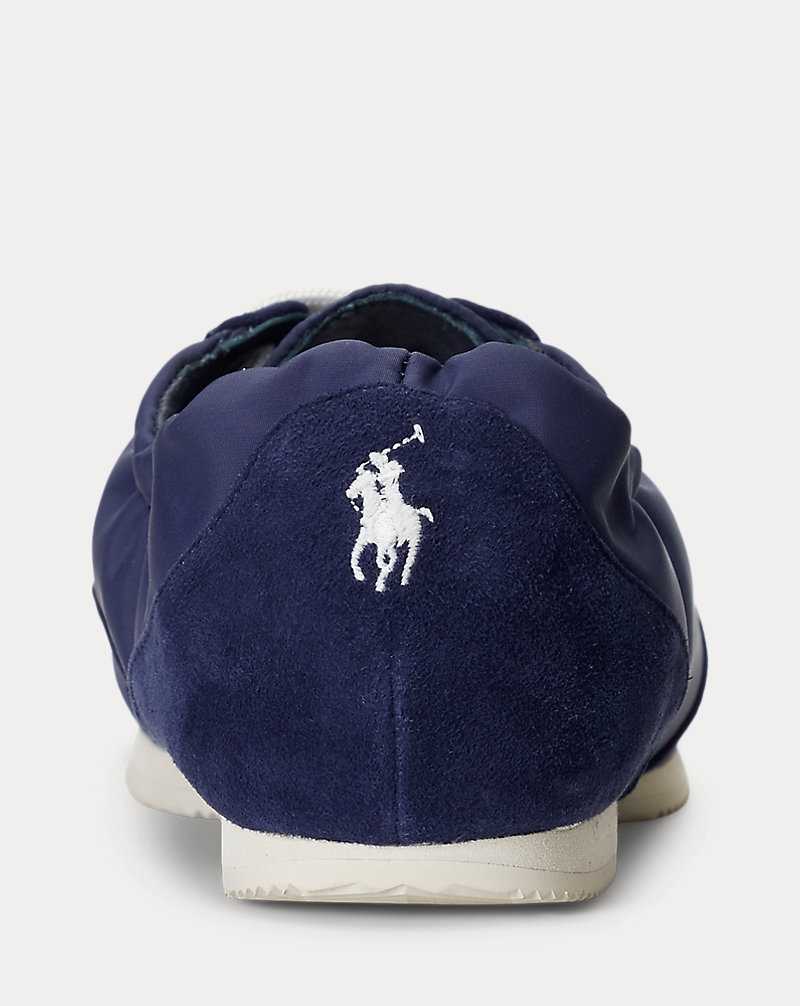Tenis Ralph Lauren The Suede Pony Ballerina Mujer Azul Marino | EPNYRLK-87 - vista 3