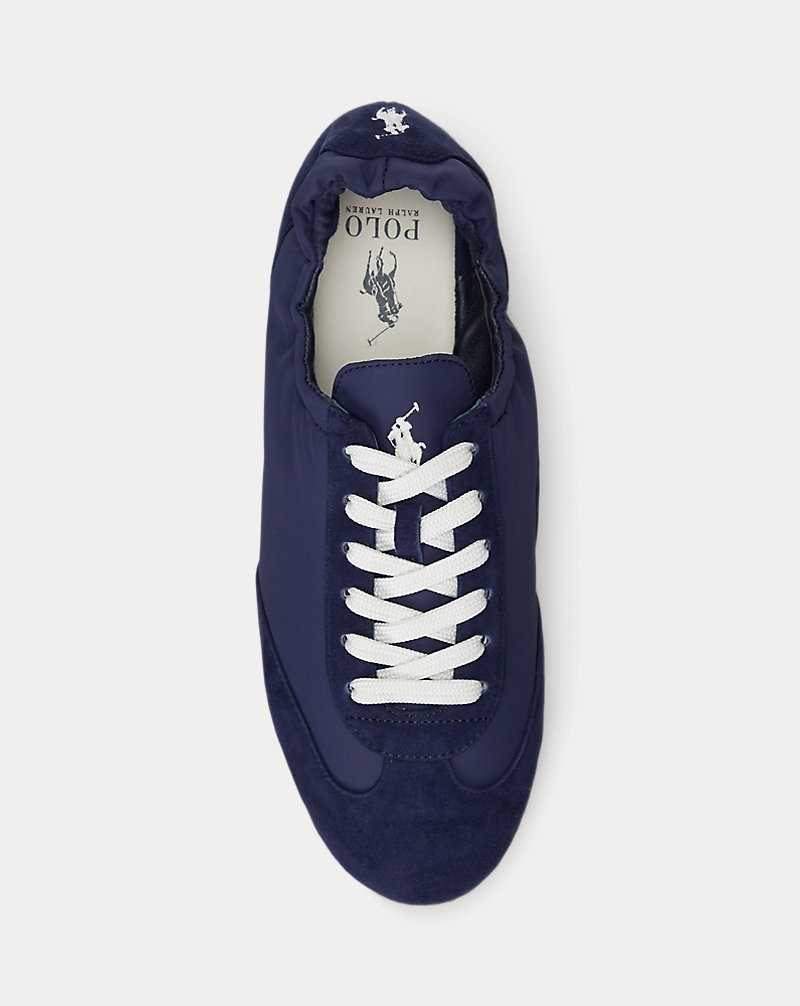Tenis Ralph Lauren The Suede Pony Ballerina Mujer Azul Marino | EPNYRLK-87 - vista 4