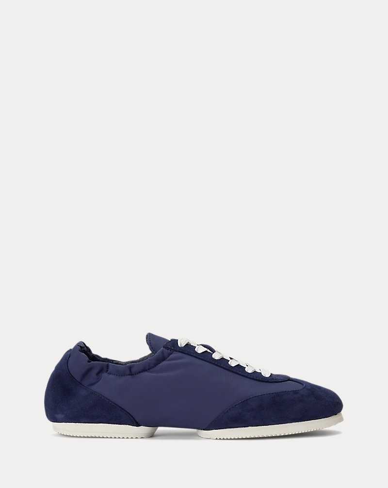 Tenis Ralph Lauren The Suede Pony Ballerina Mujer Azul Marino | EPNYRLK-87 - vista 1