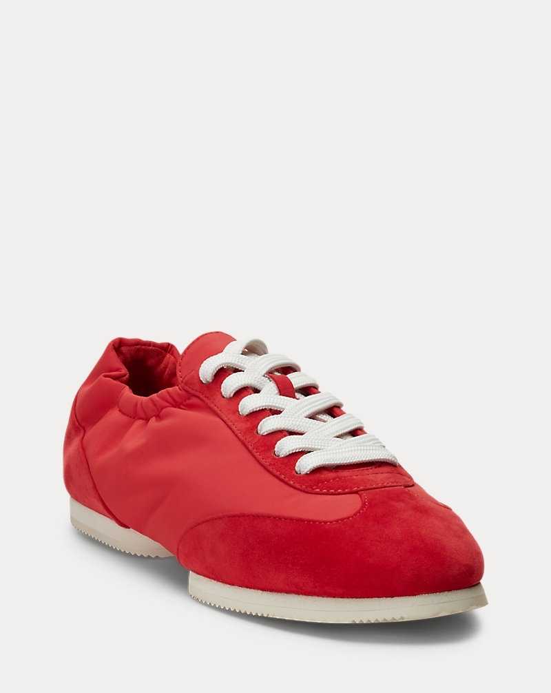 Tenis Ralph Lauren The Suede Pony Ballerina Mujer Ruby | FTWMXKU-36 - vista 2